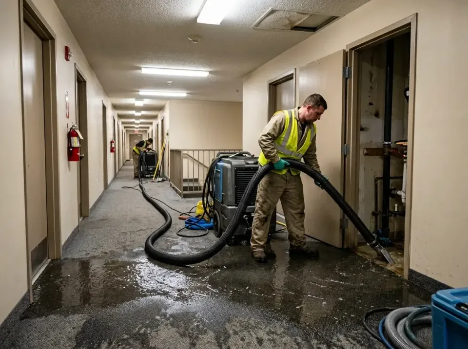 multi-unit-apartment-hallway-f-005 — frequently asked questions, Emergency Burst Pipe Water Extraction & Removal in Port Cli…